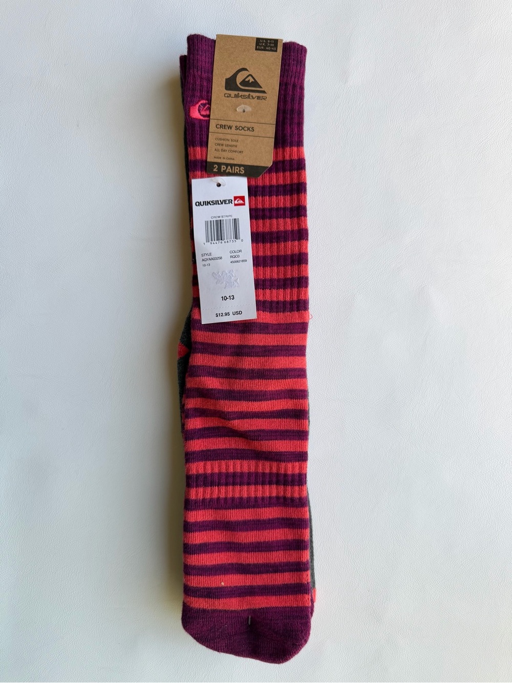 Quiksilver Men's Crew Socks Two Sets